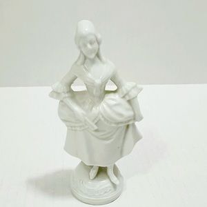 CAPODIMONTE Porcelain White Figurine Antique